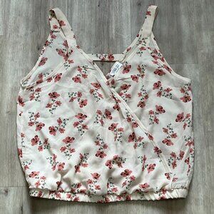 Sienna Sky Pink Floral Tank Top Sz Medium